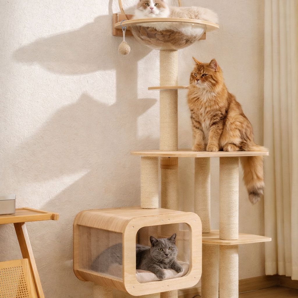 Multi-Cat Cat Tower Guide: Best Cat Tree for Multiple Cats (Stable & Modern)