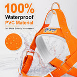 LoloPaws waterproof PVC material dog harnesses