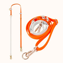 Orange waterproof multi-way dog leash